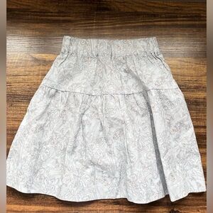 Kids on the moon cotton lightweight tiered printed paisley mini skirt size 4